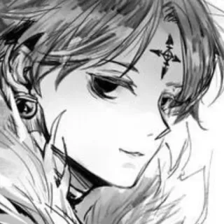 😏 Chrollo Lucilfer Hunter x Hunter anime, manga, chrollo lucilfer, hunter x hunter, fan art whatsapp sticker