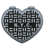 ❤️ N.Y.C. NYC, New York City, manhole, heart shape, urban, city, love telegram sticker