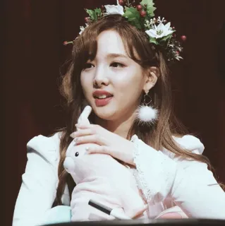 🗝 Nayeon Nayeon, kpop, twice, idol, singer, christmas telegram sticker