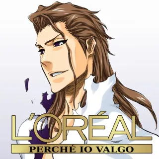 💇‍♀️ L'ORÉAL PERCHÉ IO VALGO L'Oréal, uroda, kosmetyki, pielęgnacja włosów, włoski, parodia, mem whatsapp sticker