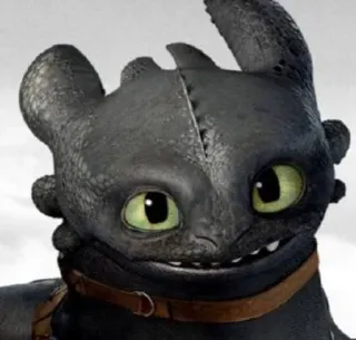 🌟 Toothless How to Train Your Dragon dragón, dibujos animados, lindo, furia nocturna telegram sticker