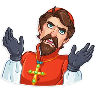 🤷‍♂️ pria, kardinal, ekspresi, keraguan, klerikal telegram sticker