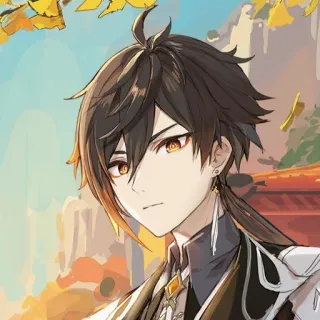➖ Zhongli Genshin Impact anime, video game, genshin impact, zhongli, character, fantasy, digital art telegram sticker