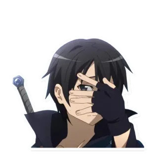 😳 Kirito Sword Art Online Anime, Miecz, Manga, Kirito, Sword Art Online telegram sticker