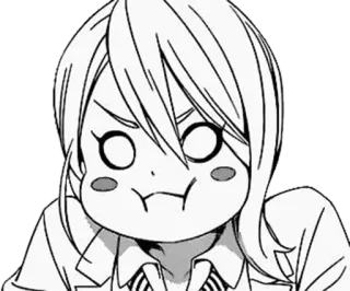 😤 Anime, Manga, Personaje, Enojado, Cara, Expresión telegram sticker