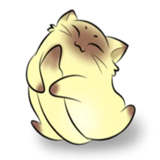 🙃 gato, fofo, gatinho, animal, desenho animado, gato doméstico telegram sticker