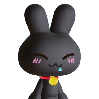 🐰 coelho, animal, coelhinho, fofo, desenho animado telegram sticker