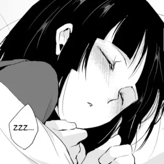 😴 zzz... dormindo, anime, mangá, sonolento, zzz telegram sticker