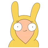 😳 Brian Griffin Family Guy 卡通, 兔子装, 搞笑, 喜剧, 黄色 telegram sticker