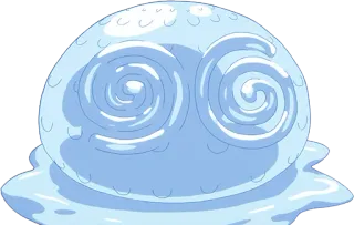 😰 hora de aventura, slime, blob, desenho animado telegram sticker