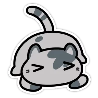 😒 gato, adesivo, fofo, desenho animado, animal telegram sticker
