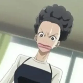 😡 anime, phụ nữ, hài hước, biểu cảm khuôn mặt, hoạt hình telegram sticker