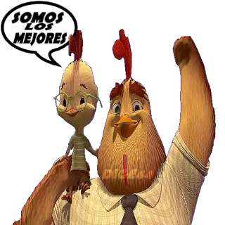 🏆 SOMOS LOS MEJORES ไก่, การ์ตูน, ภาพเคลื่อนไหว telegram sticker