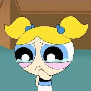 😢 Bubbles The Powerpuff Girls whatsapp sticker
