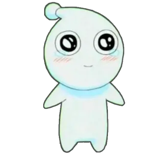 😳 imut, kartun, karakter, makhluk, maskot telegram sticker