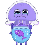 Jellyfish Toni telegram stickers