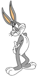 🙄 Bugs Bunny dibujos animados, conejo, animación, Looney Tunes telegram sticker