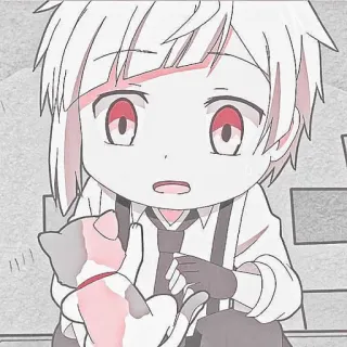 🍥 Anime, Mangá, Gato, Fofo, Desenho animado, Criança, Chibi telegram sticker