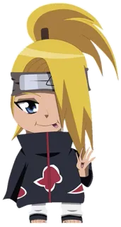 ✋ Deidara Naruto อนิเมะ, นินจา, จิบิ, มังงะ, แสงอุษา telegram sticker