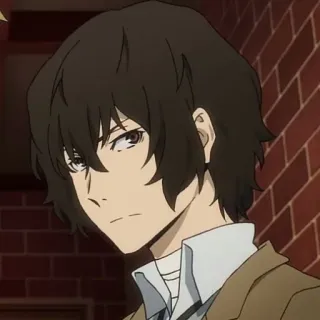 🍩 Dazai Osamu Bungo Stray Dogs Anime, Karakter, Dazai Osamu, Bungo Stray Dogs, Potret telegram sticker