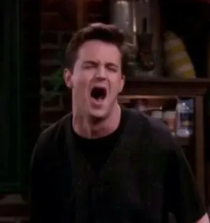 😩 Chandler Bing Friends Chandler, Przyjaciele, Matthew Perry, Serial TV, Komedia telegram sticker