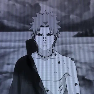 😮 Pain Naruto Anime, Karakter, Ninja, Rasa sakit, Penjahat telegram sticker