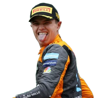 😝 Lando Norris formule 1, pilote, course, sport automobile, f1 whatsapp sticker