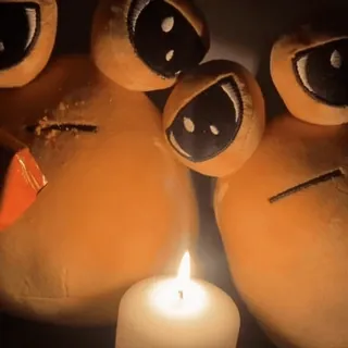 🕯 duck plush, candle, stuffed animal, toys, yellow telegram sticker