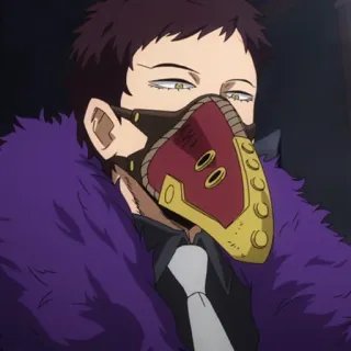 📚 Overhaul My Hero Academia Overhaul, My Hero Academia, anime, character, mask telegram sticker