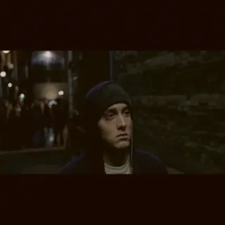 😤 Eminem 8 Mile Eminem, rapper, 8 Mile, hip hop, musica whatsapp sticker