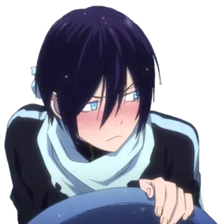 😔 Yato Noragami Аниме, Персонаж, Норагами, Ято, Бог whatsapp sticker