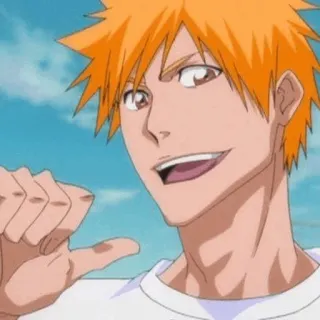 🔥 Ichigo Kurosaki Bleach Anime, Bleach, Ichigo, Ichigo Kurosaki, Nhân vật, Tóc cam whatsapp sticker