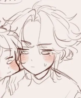 🌟 Anime, Kreskówka, Szkic, Sztuka, Postać telegram sticker