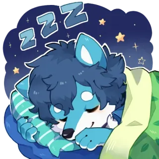😴 ZZZ 睡觉, 困, zzz, 动物, 卡通 telegram sticker