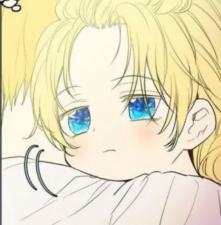 🤍 child, baby, cute, anime, manga, cartoon, illustration whatsapp sticker