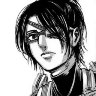 🦦 Hange Zoë Attack on Titan Hange Zoë, L'Attaque des Titans, Anime, Manga, Personnage telegram sticker