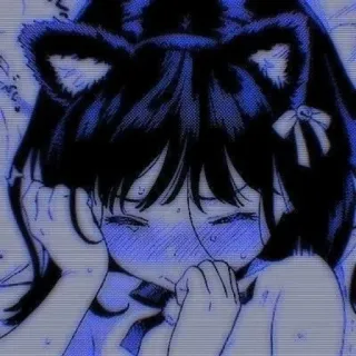 💓 动漫, 猫耳, 女孩, 插画, 漫画, 卡哇伊 telegram sticker