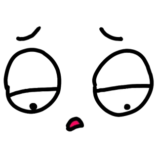 😞 olhos, desenho animado, rosto, expressão, humor, abstrato, emoji whatsapp sticker