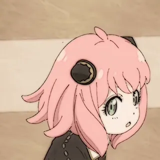 🥜 Anya Forger Spy x Family Anime, Cartoni animati, Spy x Family, Anya Forger, Capelli rosa, Carino, Personaggio whatsapp sticker