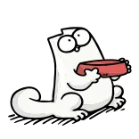 🥣 고양이, 만화, 동물, 애완 동물, 음식, 그릇, 귀여운 telegram sticker