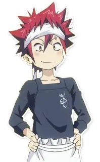 😊 Soma Yukihira Food Wars!: Shokugeki no Soma Anime, Nourriture, Cuisine, Personnage, Soma Yukihira, Food Wars whatsapp sticker