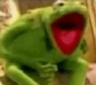 Kermit by @eplussl whatsapp stickers