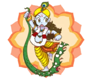 ❤️ Krishna Hindu, Deus, Religião, Mitologia, Espiritual telegram sticker