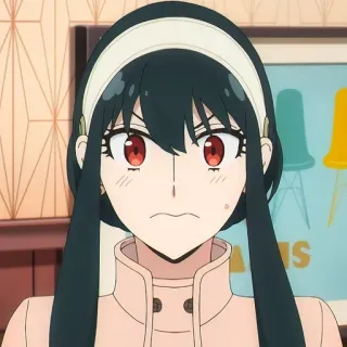 🙂 Yor Forger Spy x Family anime, yor, forger, spy x family, cartoon, woman telegram sticker
