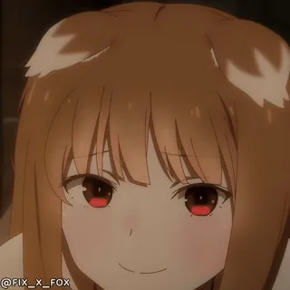😊 Holo Spice and Wolf @fix_x_fox whatsapp sticker
