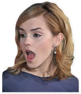 😯 Emma Watson famosa, actriz, persona, mujer, retrato whatsapp sticker