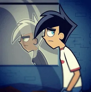 🦸‍♂ Danny Phantom cartoon, ghost, superhero, nickelodeon, tv show telegram sticker