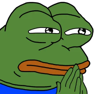 🧐 Pepe the Frog Pepe the Frog, meme, internet meme, frog, smug, character telegram sticker