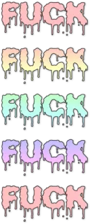 😒 FUCK offensive, swear word, dripping paint telegram sticker
