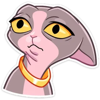 😳 cat, sticker, funny, animal, cartoon, expression, meme telegram sticker